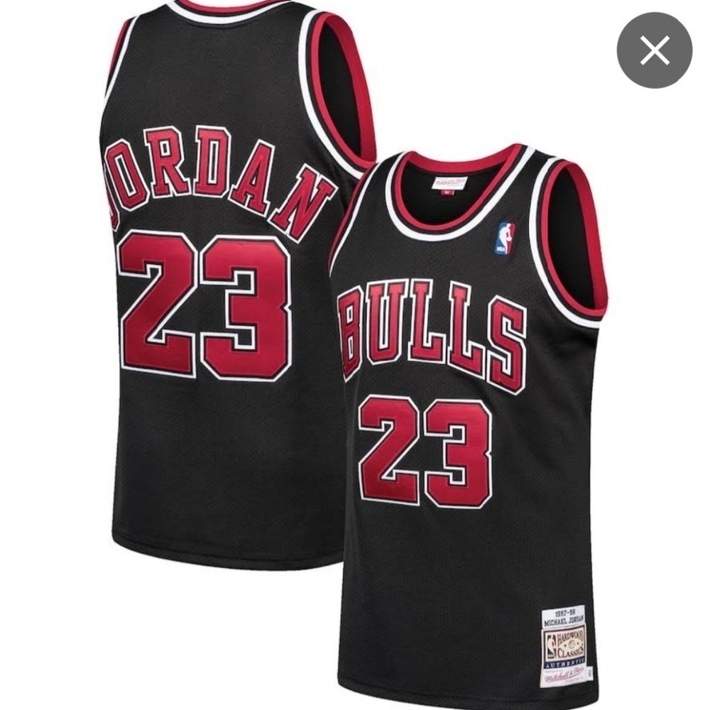 Chicago Bulls Michael Jordan Mitchell & Ness Black 1997-98 Hardwood Classics